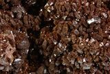 Glittering Red-Brown Vanadinite Crystals on Barite - Morocco #349426-2